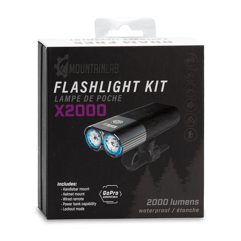 Mountain Lab x2000 Lumen Flashlight Kit